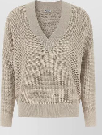 Brunello Cucinelli openwork jumper