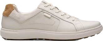 Clarks Mens Mapstone Lace Sneaker, White Leather, 10.5 UK