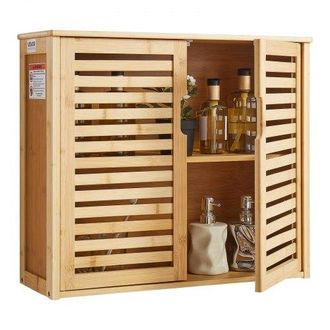 OEM Armario De Pared Para Ba&ntilde;o Con 2 Puertas Y Estantes De Altura Ajustable, Ideal Para Colgar Sobre El Inodoro, Cocina, Ba&ntilde;o O Lavadero, Resistente A La 
