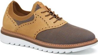 Johnston & Murphy Braydon Saddle Derby in Tan Multi Knit/tan Full Grain at Nordstrom, Size 10.5