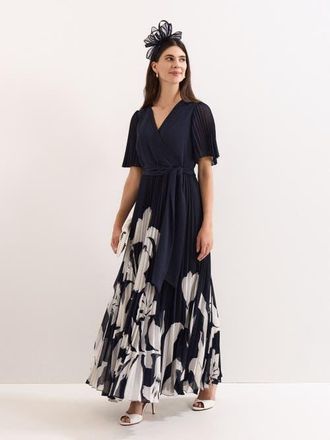Phase Eight Abigail Wrap Dress in Navy at Nordstrom, Size 12