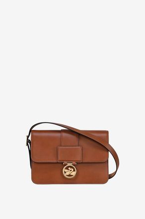 Longchamp Umh&auml;ngetasche aus Kalbsleder Box-Trot, Damen, Cognac, TU