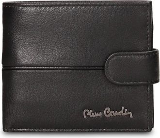 Pierre Cardin G05-148 Leren Portemonnee - Heren - Accessoires - Zwart - Maat: ONE Size Leer