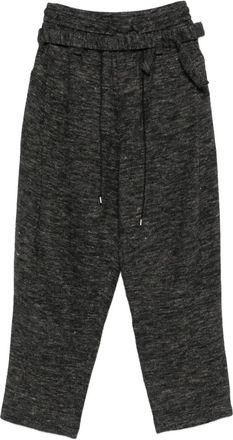 Joe Chia Depa broek met geplooid detail - Grijs