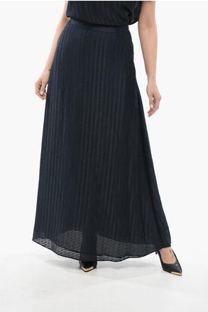Armani EMPORIO Maxi Skirt with Satin Motif size 42