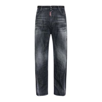 Dsquared2 Jeans, Heren, Zwart, L, Katoen, Loose Twst Jeans
