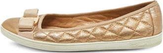 Ferragamo Ballerine Varina con fiocco - Oro