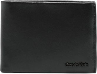 Calvin Klein logo-lettering leather wallet - men - Calf Leather - One Size - Black