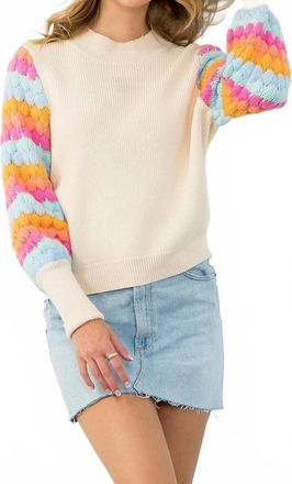 THML Clothing Rainbow Bubble Bliss Sweater In Multi
