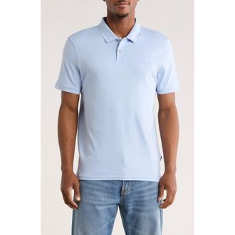 Calvin Klein Liquid Touch Interlock Cotton Polo in Kentucky Blue at Nordstrom Rack, Size Xx-Large