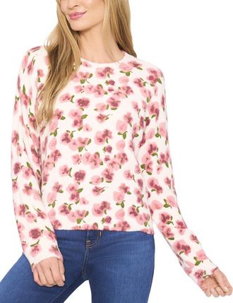 CeCe by Cynthia Steffe Cece Flower Printed Pullover