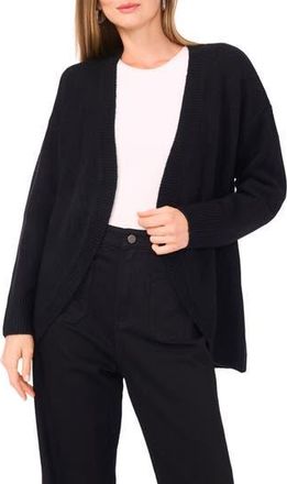 Vince Camuto Open Front Cardigan in Rich Black at Nordstrom Rack, Size Medium
