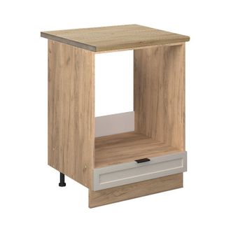 Vicco Armario Para Horno Empotrado Fame-line, Grisbeige, 60 Cm, Et Roble