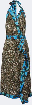 Dries Van Noten Printed halterneck midi dress