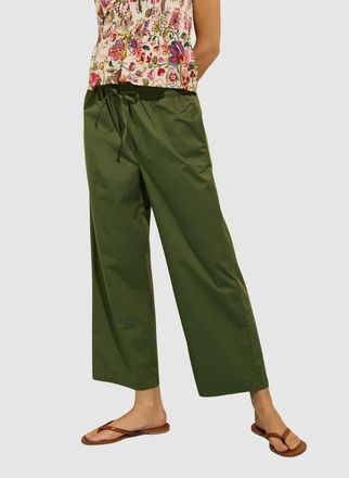 Baukjen Breanna Cropped Wide Leg Trousers in Light Khaki at Nordstrom, Size 12