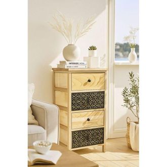 Regalos Miguel Muebles Auxiliares - Cajonera Ancha Tidalon 4 Cajones