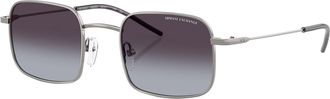 A|X Armani Exchange Grey Gradient Square Ladies Sunglasses AX2055S 60038G 46
