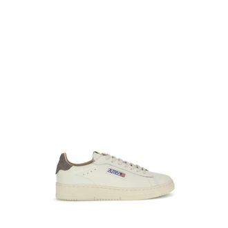 Autry Sneakers, male, White, Size: 7 US Perforated Leather Low Top Sneakers