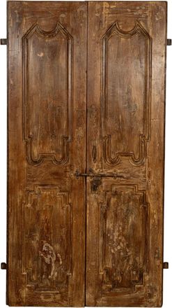 Biscottini International Puerta Corredera Medieval Antigua Interior O Exterior De Madera Maciza Y Hierro