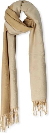 Guess Accessoires, Dames, Beige, ONE Size, Wol, Beige Winter Sjaal Stijlvolle Toevoeging