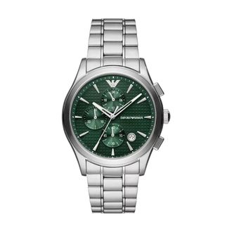 Emporio Armani Accessoires, Heren, Grijs, ONE Size, Quartz Chronograph Horloge