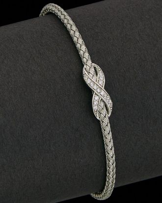 Meshmerise 18K Over Silver 0.20 Ct. Tw. Diamond Bracelet