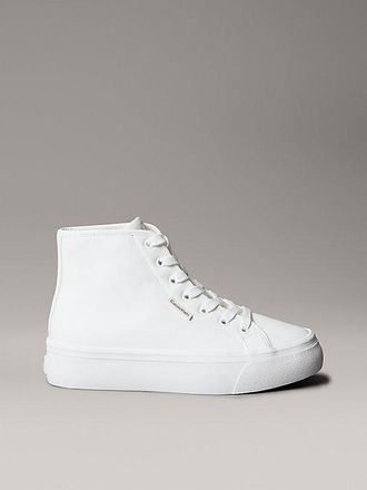 Calvin Klein Leather High-Top Platform Trainers