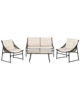Safavieh Berkane 4 Piece Outdoor Set