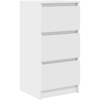 vidaXL Aparador Blanco 37,5x35x76 Cm Madera De Ingenier&iacute;a Vidaxl