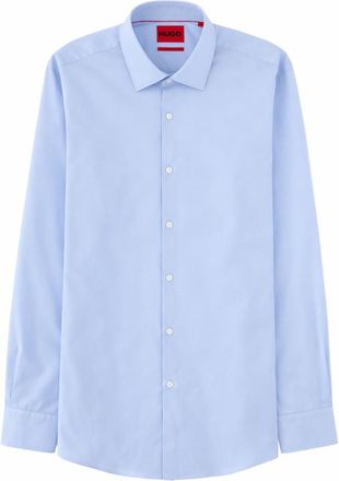 HUGO BOSS Sky Blue Regular Solid Shirt