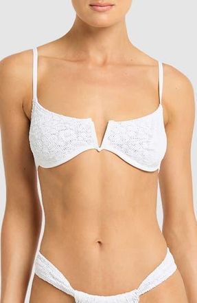 Bond-Eye Nora Underwire Bikini Top in Optic White Leopard at Nordstrom Rack