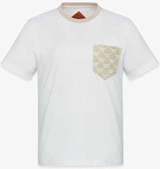 MCM Jacquard Pocket T-shirt In Organic Cotton