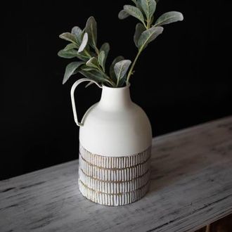 Foreside Home And Garden Jug Brass Metal Vase in Brown at Nordstrom