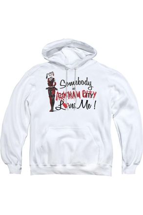 Gildan Batman Arkham City Somebody Loves Me Adult Pull Over Hoodie / Hooded Sweatshirt