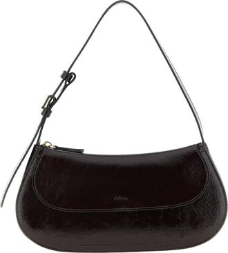 Mulberry Clovelly Shoulder Bag - Dames - Schoudertassen - Paars - ONE Size - Leer - Tassen