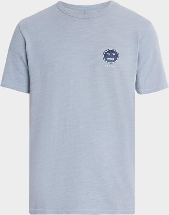 Rag & Bone Mens Sour Face Embroidered T-Shirt