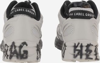 44 Label Group Mens Dragger Sneakers Grey Mesh Trainers