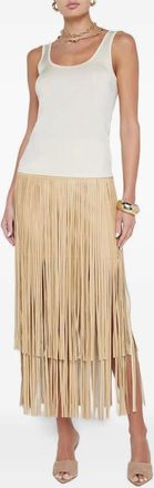 L'agence Canotta Chrissy con scollo ampio - Toni neutri