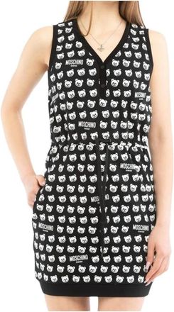 Moschino Kleedjes - Dames - Korte kleedjes - Veelkleurig - S - Katoen - Kleedjes