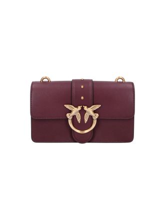 Pinko Mini Love One Shoulder Bag With Gold-Tone Love Birds Buckle