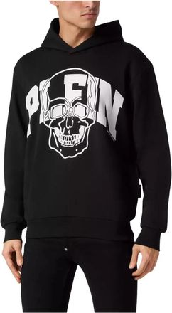 Philipp Plein Hoodie sweatshirt Skull - Heren - Hoodies - Zwart - 2XL - Katoen - Hoodies & sweatvesten