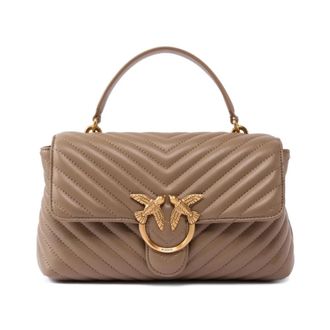 Pinko Love Lady Puff Classic - Dames - Handtassen - Grijs - ONE Size - Katoen - Tassen