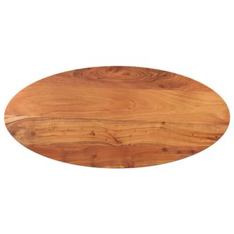 Berkfield Home Table Top 140x50x3.8 cm Oval Solid Wood Acacia in Brown