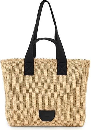 AllSaints Izzy Paper East/West Tote Womens Handbags Natural