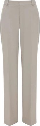 Victoria Beckham Klassieke Rechte Broek - Dames - Straight fit broeken - Beige - XS - Broeken
