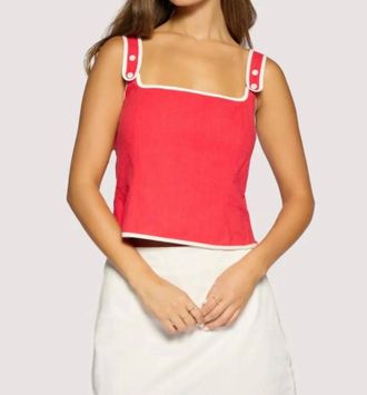Lost + Wander Saffron Muse Top In Red