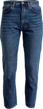 Toteme Jeans cinque tasche con applicazione logo - Blu