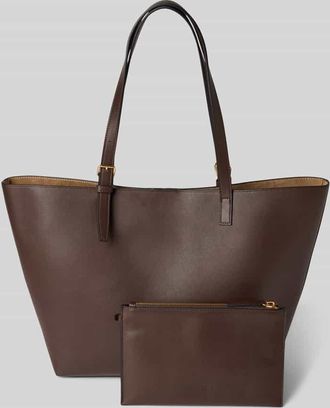 Marc O'Polo Shopper aus echtem Rindsleder in Dunkelbraun, Größe 1