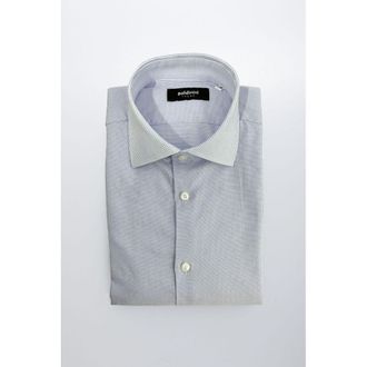 Baldinini Light Blue Cotton Men Mens Shirt
