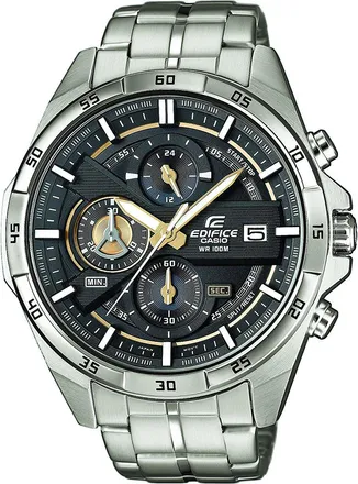 Casio Edifice Mens Silver Watch EFR-556D-1AVUEF Stainless Steel - One Size
